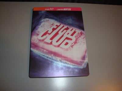 Fight Club DVD Movie Steelbook Case Brad Pitt Edward Norton Drama Thriller Foto 1 de 4