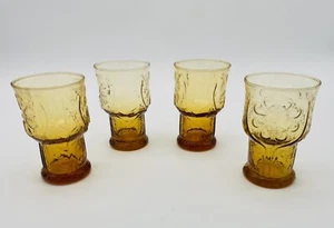 Gafas de jugo vintage Libbey Amber Country Garden margarita 6 oz Usado en excelente estado L1 - Imagen 1 de 7