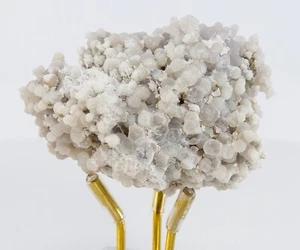 Traube Achat Kristall Natur Lila Chalcedon Cluster Dekor 125g 67mm H1995 - Bild 1 von 12