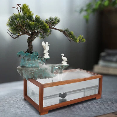 Fuente de Agua Interior con Pecera Escritorio Fuentes de Agua Decoración Foto 1 de 4