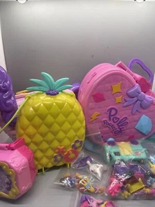 Lot Of Mixed 2000’s Polly Picket Pineapple Unicorn Heart Purse Ect. - Picture 1 of 11