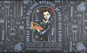 Disney Hocus Pocus Halloween Anti-Fatigue Kitchen Mat Rug 18”x30” I Want My Book - Picture 1 of 4