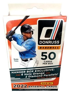 Caja colgante de béisbol Panini Donruss MLB 2022 50 tarjetas por caja - Imagen 1 de 6