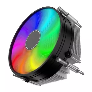 90mm RGB CPU Cooler - Heatsink Fan for Intel LGA 1200/1156/1155/1151/1150/1366 - Picture 1 of 13