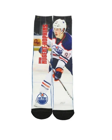 NHL Edmonton Oilers Ryan Nugent-Hopkins #93 FBF Originals Large LG SOCKS NWT Cover