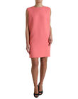 Dolce And Gabbana Chic Pink Sleeveless Shift Mini Womens Dress Authentic