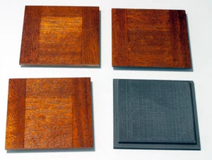 1 LENS BOARD 87.5x87.5mm for CENTURY VIEW ca 1902 Camera 5 x7" made of Mahogany - Picture 1 of 3