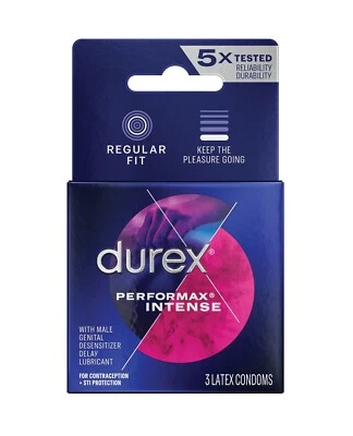 Preservativos Durex Performance Intense - Caixa com 3 - Imagem 1 de 3