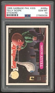 1988 Topps Garbage Pail Kids 12th Series #488a Telly Scope PSA 10 GEM MINT Os12 - Picture 1 of 3