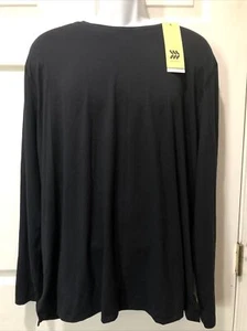 Women's Long Sleeve Quick Dry Shirt - All in Motion Black XL - Picture 1 of 8