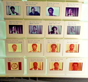 1975-78 Boston Celtics NBA TV card / Slides 21 dif Havlicek Cowens Sanders Silas - Picture 1 of 1