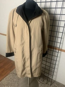 TALLY-HO Women Size S Tan/Black All Weather Hoodie Jacket - Picture 1 of 7