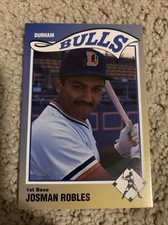 Josman Robles 1990 Sportsprint Herald-Sun Durham Bulls Venezuela