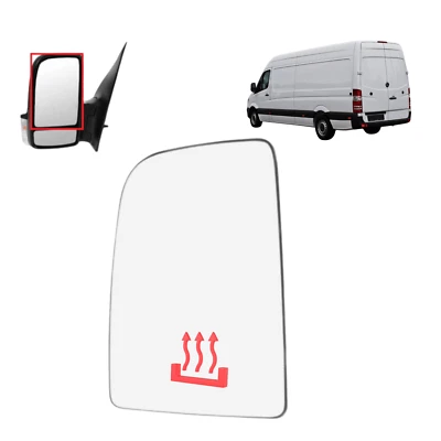 Mercedes-Benz Sprinter W906 Mirror Glass with plate LEFT A0028111533 Heated - Image 1 of 4