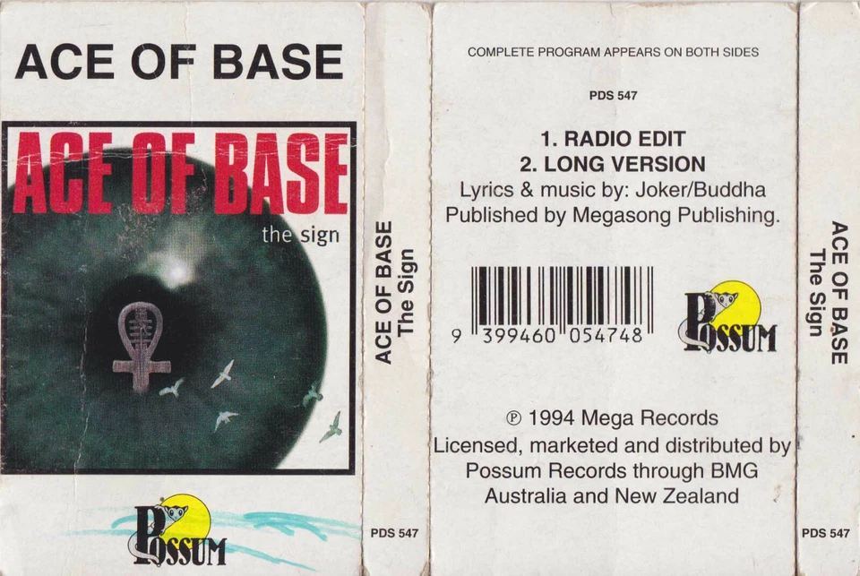ACE OF BASE The Sign Cassette Single Tape [Cassingle] SirH70 - Image 1 of 1