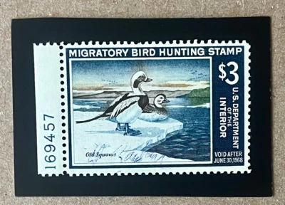 U.S. #RW34 VF Used Plate # Single - Image 1 of 2