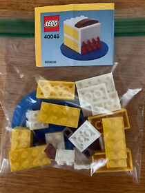Lego 40048 Birthday Cake Polybag 40048 Preowned Complete