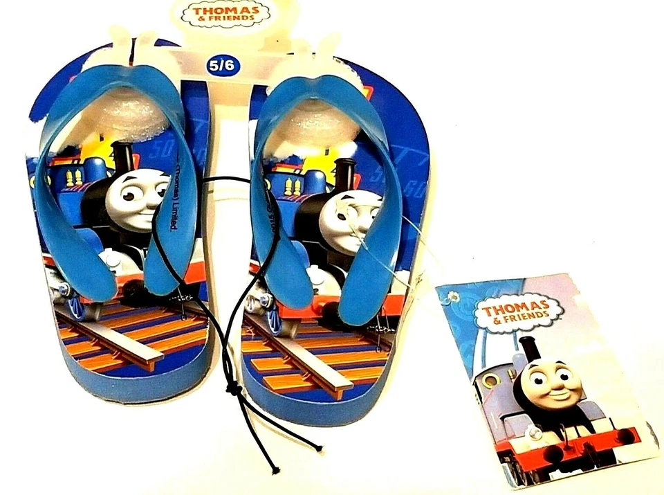 Sandalias chanclas Little Kid Thomas The Tank Engine 2015 nuevas con etiquetas talla S para niños Foto 1 de 4
