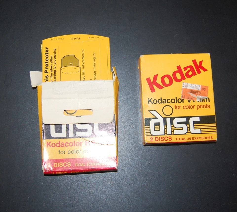 Kodak Kodacolor HR DiscFilm -  - 3 Disc Left 45 Exposures - Image 1 of 1