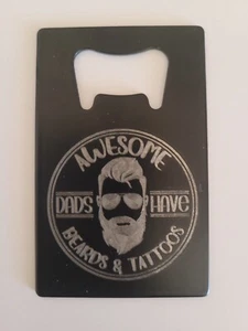 Engraved Credit Card Bottle Opener DAD gifts - Picture 1 of 1