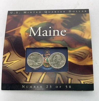 2003 2 Coins of America State Quarter Set Maine #23 of 50 - Image 1 of 2