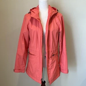Natural Reflections Cabellas Bass Pro Womens Rain Coat Jacket Sz S Coral Bright - Picture 1 of 13