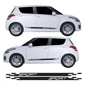 Sport Racing Side Stripes Decal Air Release Vinyl Fits Suzuki Swift Sport MK4 - Picture 1 of 2