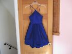 SEQIUN HEARTS JUNIOR'S BLUE PARTY DRESS, STRAPPED, SLEEVELESS. SIZE 3. PREOWNED
