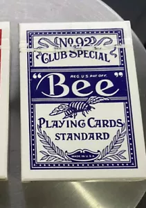 BEE No. 92 Blue Club Special Playing Cards The Garden City San Jose SEALED - Picture 1 of 6