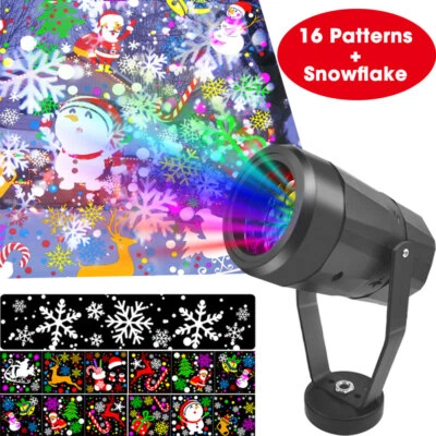 Luces de Navidad Proyector LED Láser Exterior Paisaje Navidad Mover Lámpara Regalo de Navidad Foto 1 de 4