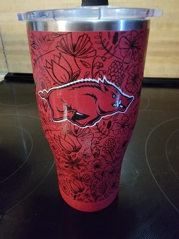 Orca 27 Oz Arkansas Razorbacks Floral Tumbler Cover