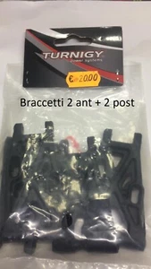 Braccetti 2 ant + 2 post Ricambio Turnigy 1:16 per Nitro Truggy 4wd - Imagen 1 de 2
