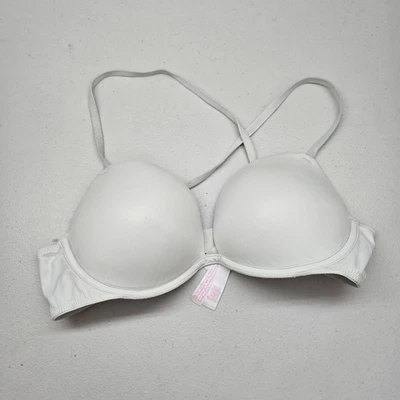PINK Women Bra 36B White Super Push Up Underwired Convertible Adjustable - Image 1 of 4