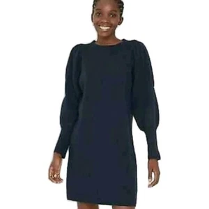 A New Day Long Sleeve Navy Sweater Midi Dress Size S NWT - Picture 1 of 10