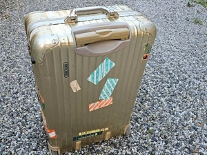 Rimowa Topas 64L Gold 2-wheels Carry Case Suitcase - Picture 1 of 9