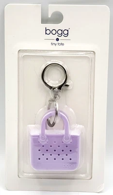 Novo no Pacote 2" Bolsa BOGG Pequena Bolsa Tote Chaveiro Bolsa Clip-on Charme Roxo - Imagem 1 de 2