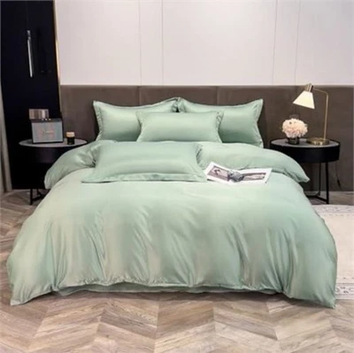 3 pc Duvet Cover Set|Full|Light green|Soft  Breathable Comforter & 2 pillow case - Image 1 of 3