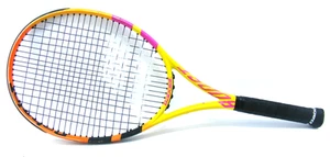 Babolat Rafa Boost Tennis Racquet Full Graphite Yellow Pink Orange VGC - Picture 1 of 15