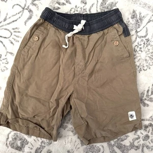 Zara Tan Khaki Shorts Size 8 Boys Drawstring Bottoms Soft - Picture 1 of 5