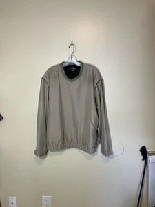 Giacca a vento Grand Slam kaki gilet marrone outdoor Lg pullover convertibile - Foto 1 di 14