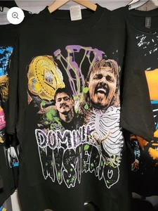DOMINIK MYSTERIO ON A SHAKA HEAVYWEIGHT GARMET DYED T SHIRT "MODERN" - Picture 1 of 2