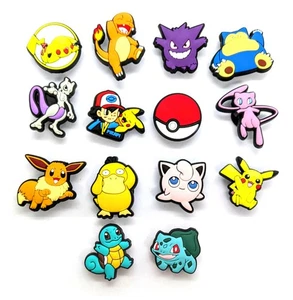 POKEMON SHOE CHARMS (14pcs) Cool Accessory Gift Pack of Fourteen Set Lot - Picture 1 of 4