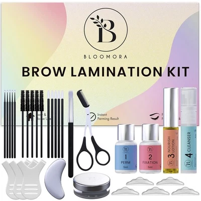 BLOOMORA Augenbrauen Lifting Set, Brow Lifting Set 6-8 Wochen, 15 Anwendungen, Brow