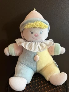 Eden Baby Clown zum Aufziehen musikalisch Plüsch Stofftier Puppe Pastell funktioniert 11 Zoll Vintage - Bild 1 von 7