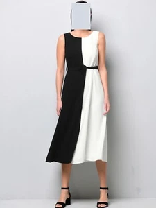 Alba Moda Etui Kleid schwarz-offwhite in Colorblock Gr. 40 0823565139 (G) - Bild 1 von 9