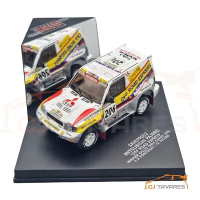 SKID SKM99052 MITSUBISHI PAJERO EVO #206 J FONTENAY RALLY PARIS-DAKAR 1998 1/43 - Immagine 1 di 4