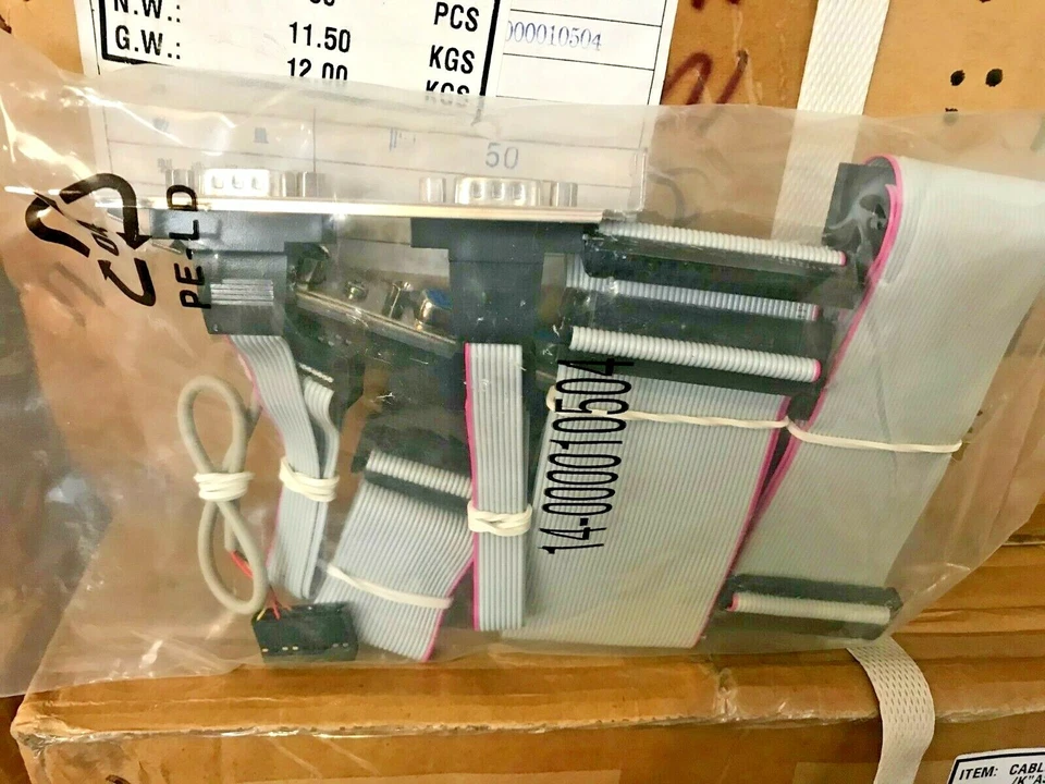 NUEVO JUEGO DE CABLES ASUS 5 EN 1 AT MOBO VINTAGE: DISQUETE, IDE, 2 9 PINES SERIE 1 PAR RM1 Foto 1 de 4