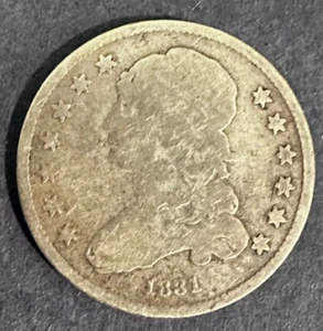1831 Capped Bust Quarter 25c Coin -- G Good - Picture 1 of 2
