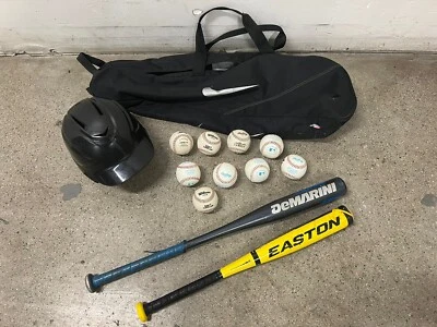 Taco de beisebol Easton TB14XL TeeBall 24" Demarini EVO DEL16 X12 29" bolsa de taco bolas - Imagem 1 de 4