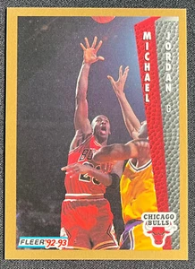 Michael Jordan 1992-93 Fleer #32 Chicago Bulls - Imagen 1 de 2
